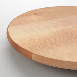 SNUDDA Solid Wood Lazy Susan with Rotating Birch for Dining Table