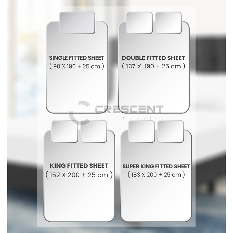 200 Thread Count Hotel Quality Bedding 100% Pure Egyptian Cotton