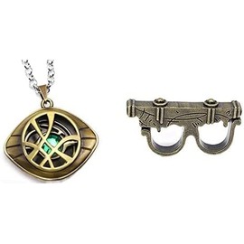 HUAWELL KIllerbody Sling Ring Cosplay Accessories Sling Ring Prop With Dr Strange necklace