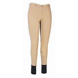 TuffRider Women's Ribb Lowrise Pull-On Breeches, Taupe, 30