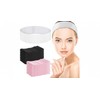 WILLBOND 200 Pieces Disposable Spa Facial Headbands Stretch Non Woven Facial Headband Skin Care Hair Band with Soft Convenient Closure for Women Salons (White, Pink, Black)