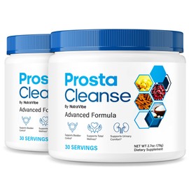 (2 Pack) Prosta Cleanse – Premium Powder Blend for Men with Natural Ingredients to Support Prostate Wellness and Daily Comfort, Great-Tasting Formula, ProstaCleanse 30-Day Supply (60 Servings)