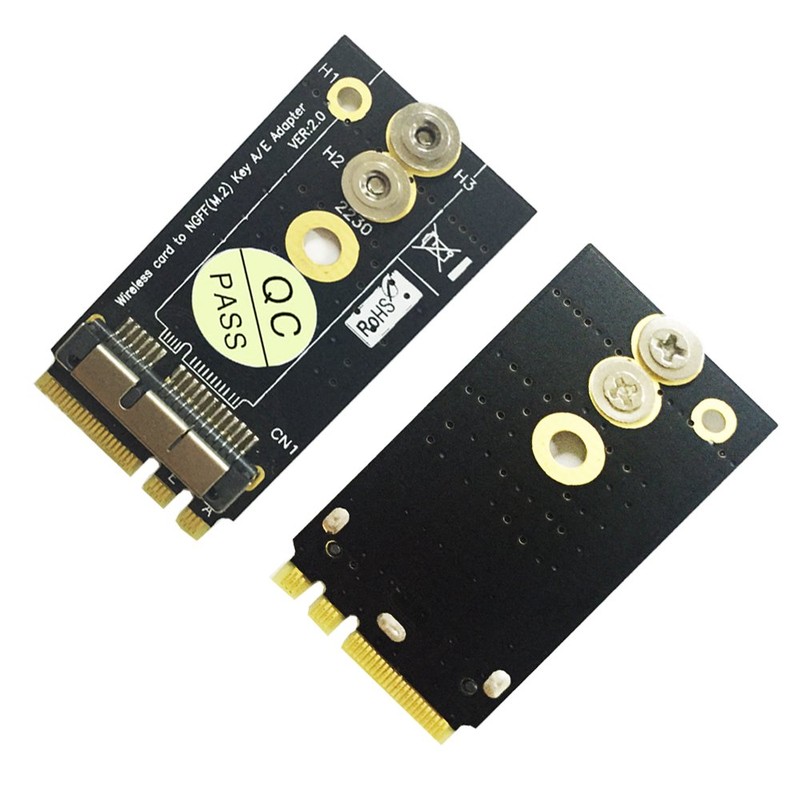 BCM94360CS2/HLT BCM943224PCIEBT2 Card to NGFF(M.2) Key A/E Adapter for Mac