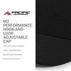 Pacific Headwear Standard M2 Performance Hook-and-Loop Adjustable Cap, Black