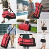 Vomgomfom 86L Collapsible Wheeled Luggage With Removable Backpack Straps,Waterproof Rolling