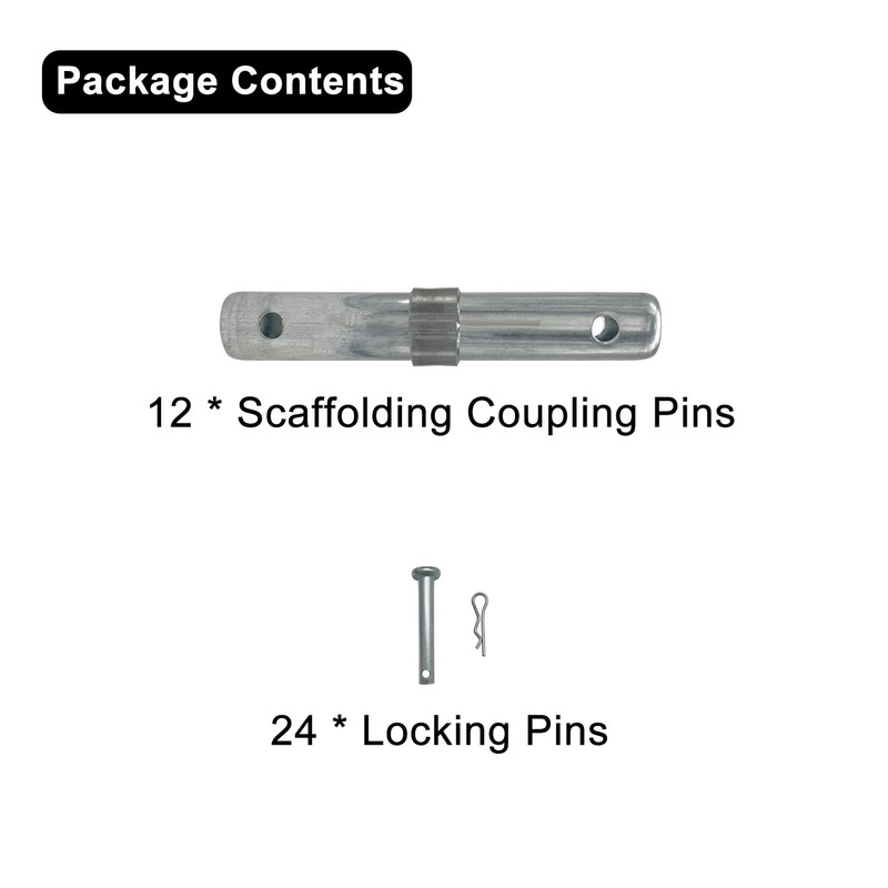 Fudatong Scaffolding Coupling Pin 1-1/4"OD x 8.5" L with 1"