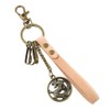 Boowhol - Cowhide Leather Keychain Wholesale Retro Alloy Dragon Men