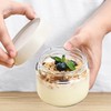 Habwah 4 Pack Overnight Oats jars with Lids, Reusable Glass