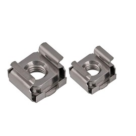 Dreneco M4 Cage Nut, Cage Rack Fixing Captive Nuts, for Rack Mount Equipment, Stainless Steel