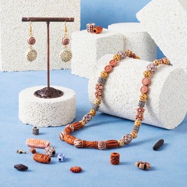 FASHEWELRY 100g Acrylic Beads Flower Tube Round Loose Spacer Beads Vintage Acrylic Beads for DIY Jewelry Making Bracelets Necklaces Beading Crafts Supplies