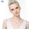 MicLee Women Photo Locket Necklace 925 Sterling Silver Round Shape