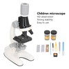 Kids Microscope Kit LED 1200X Microscope with Specimen Slides Science