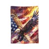 Eagle Blanket American Eagle Flag Fleece Throw Blanket Fuzzy Plush