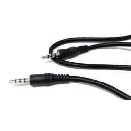 DRUT 50cm 3.5mm 4 Pole TRRS Aux Audio Mic Cable Male to Male Lead Headphone Mini Jack Stereo Cable Lead Cord 1.6ft