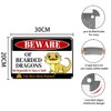 Beware Of Bearded Dragons Sign For Bearded Dragon Tank Cage