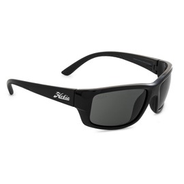Hobie - Snook Float Polarized Sunglasses - Outdoor Sunglasses with HydroClean Lenses for Men and Women - Grey Lenses/Shiny Black Frame