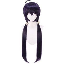 osseoca Izumi Kyōka dark blue double ponytail long hair holiday party use cos anime character wig (Izumi Kyōka)