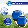 2 x Plugs Diameter 25 mm Polypropylene Polypropylene Fitting for