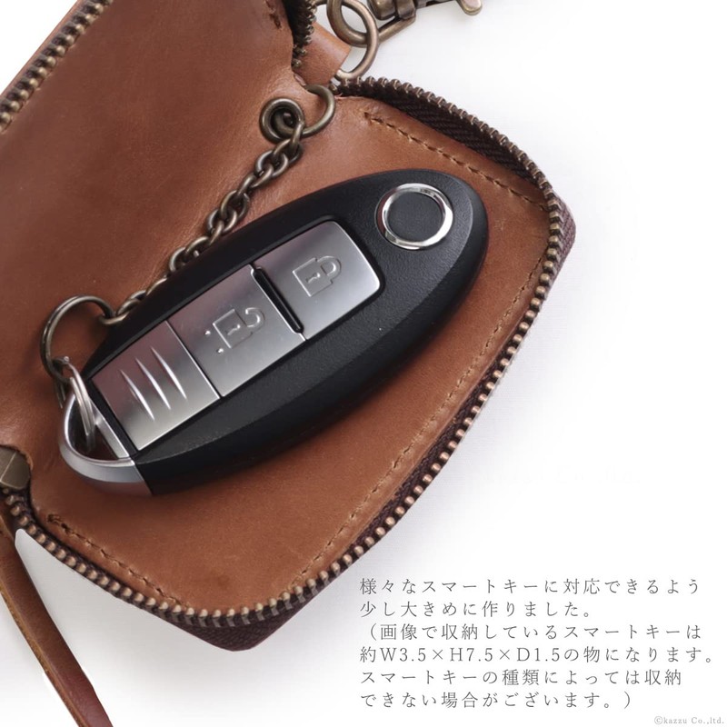 Nafka NFK-72009 Women's Key Case, Compatible with Smart Keys, Genuine