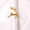 CENPEK 6 Pcs Elk Deer Napkin Rings Table Decorative Ornament
