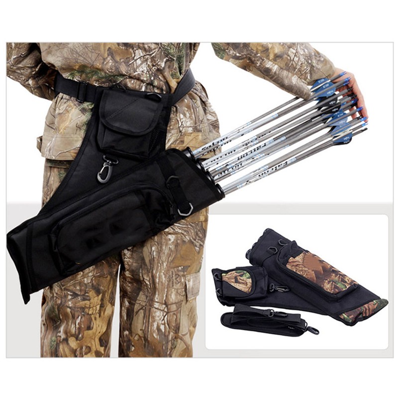Multi Function 4Tubes Back Arrow Quiver Shoulder Hanged Target Shooting