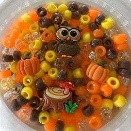 Harvest Pluck - Colorful Collection Featuring Fall and Pumpkin Shaped Items in Orange Yellow and Brown Palette:_Duo