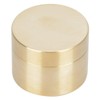 Dilwe Pocket Pill Boxes, Brass Round Shape Waterproof Dustproof Moisture