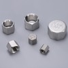 sourcing map Hex End Cap 304 Stainless Steel Nut, NPT