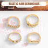 4 Pack Gold Hair Ties Elastic Bracelet Hair Ties Gold