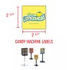 Unbranded (16) CANDY VENDING MACHINE STICKERS LABELS - MEGA VARIETY