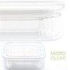 Lustroware Micro Clear Food Storage Container Set of 3 with