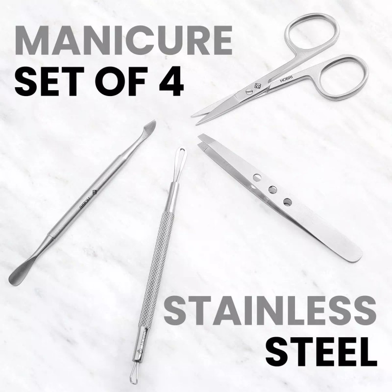 generic Kit De Manicura Hobri International De Acero Inoxidable, 4