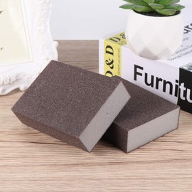 jojofuny 4pcs Sponge Emery Block Household Craft Sponge Bulk Fine Abrasive Sanding Block Coarse Double Sanding Blocks Pads Home Emery Papers Emery Cloth Sandpaper Blocks Kitchen