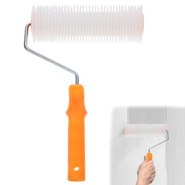 23cm Spiked Roller Self Levelling with 14 mm Teeth, 9 Inch Flooring Aeration Spike Roller, Epoxy Compound Tools, Ergonomic Handle Paint Tool for Surface Painting, Floor Ventilation, Remove Bubble