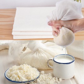 Straining Cloth, 50 x 50 cm, Cheese Cloth, Fine Woven, Grade 100, Pure Cotton Cheesecloth, Washable and Reusable Filter Cloth, Pack of 6