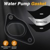 EVRBUL Upgrade Aluminum Engine Oil Cooler Inlet Connector, Water Pump-Oil