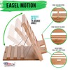 U.S. Art Supply Large Wooden Table Easel - Adjustable Incline,