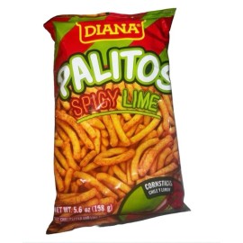 DIANA Palitos Chile y Limon 158 gr. | Cornsticks Spicy Llime 5.6 oz. - 6 PACK