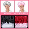 Pack of 2 Satin Bonnet for Sleeping, Abeillo Double Layer
