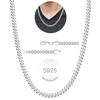 Rajputana 4 mm/8 mm Silver Chain Necklace for Men Silver
