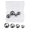 sourcing map 4pcs 4 Size Bearing Balls Assortment 304 Stainless
