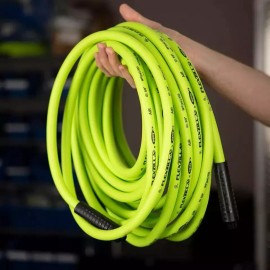 Flexzilla Air Hose, 3/8 In. X 50 Ft., 1/4 In. MNPT Fittings, Heavy Duty, Lightwe