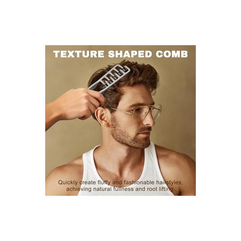 Texture Comb, Volumizing Fluffy Texture Styling Comb for Men and
