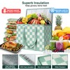 COOZOOM 2 Pack Insulated Reusable Grocery Bags, Heavy Duty Warming