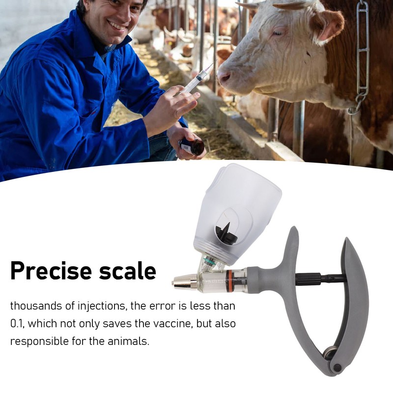 Livestock Syringe Adjustable Continuous Automatic Veterinary Syringe Gun for Cattle