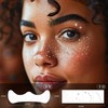 50 Pcs Silver Glitter Freckles Face Tattoo, DIY Glitter Freckles