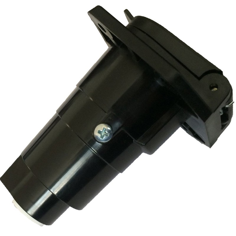 NEW SUN Conector redondo de 7 vías para remolque, 7