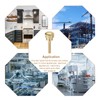 sourcing map M3x16mm Knurled Thumb Screws, 6pcs Brass Knurled Thumb