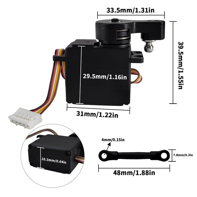 Abendor PX9200-21 2.2KG 5 Line RC Digital Servo Steering Engine