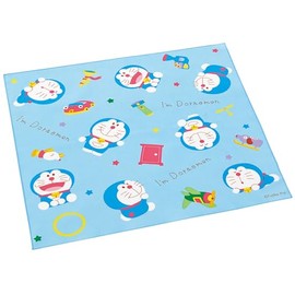 Skater KB4 Children's Lunch Cloth, 16.9 x 16.9 inches (43 x 43 cm), Made in Japan, Doraemon, Gingham